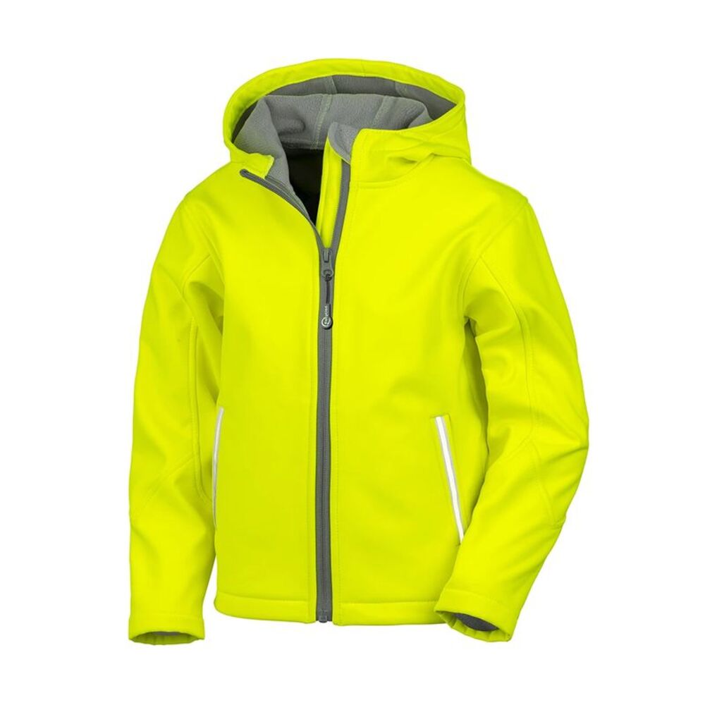 Result Core Childrens/Kids TX Performance  Soft Shell Jacket / Neon Yellow